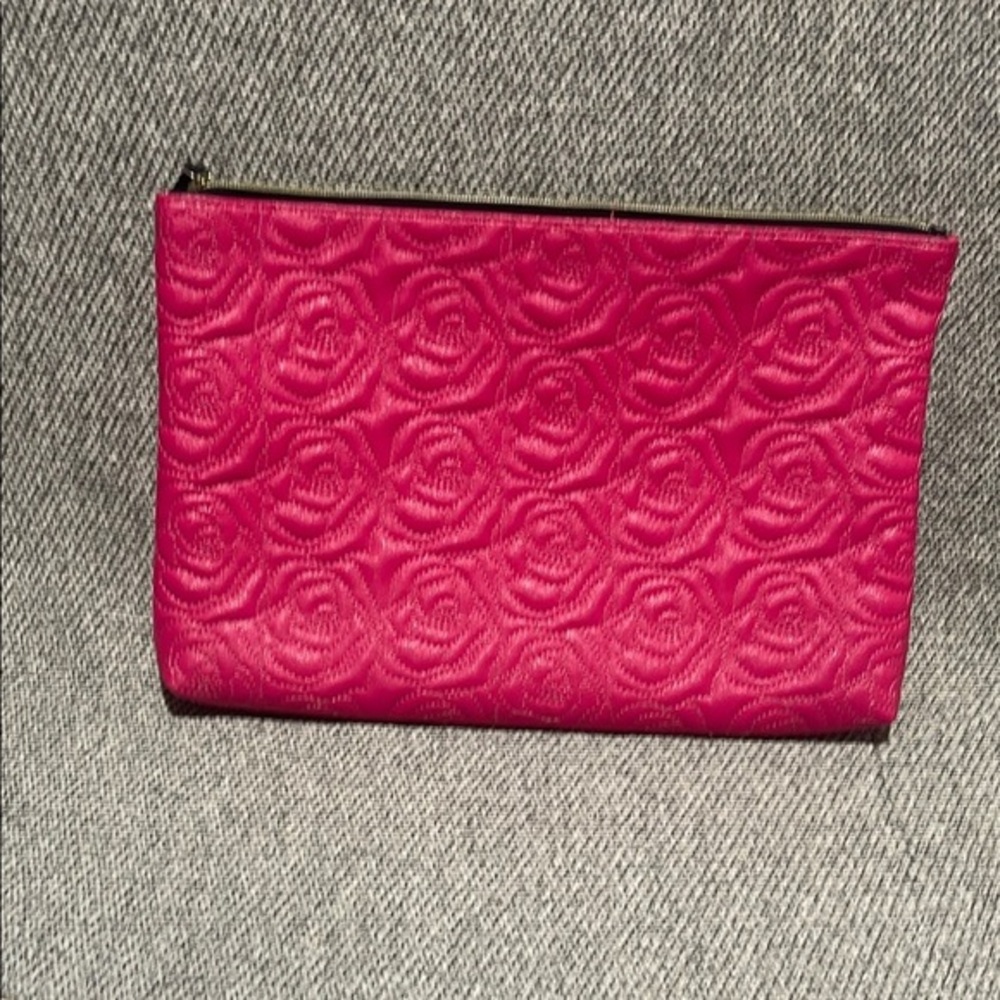 Betsey Johnson Pink Floral Embossed Laptop Bag